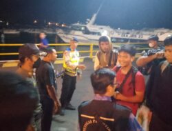 Sukseskan Pemilu Damai 2024, Satuan Polairud Blue Light Patrol Dermaga Padangbai