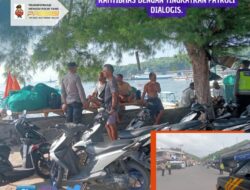 Tahapan Pemilu 2024, Personil OMB Polsek Padangbai Jaga Situasi Kamtibmas Dengan Tingkatkan Patroli Dialogis