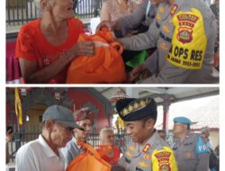 Jum’at Berkah Kapolres Karangasem Serahkan Bingkisan Sembako