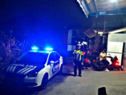 Jaga Kamtibmas dan kamtibselcarlantas Satuan Lantas Polres Karangasem Intensifkan Giat Patroli Blue Light Hingga ke Pemukiman