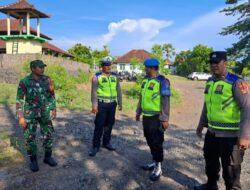 Satgas Preventif II OMB Polsek Kubu Giat Pengamanan Kampanye Di Desa Tulamben
