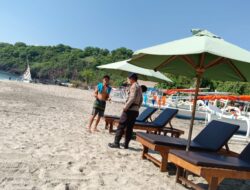Polairud Polres Karangasem Memaksimalkan Pengawasan OA di Obyek Wisata Pasir Putih Bugbug