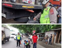 Tragedi Lalu Lintas Maut di Jalan Raya Serang. Kecelakaan Fatal Antara Sepeda Motor Honda ADV dan Truck Mitsubishi Fuso