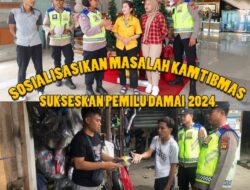 Amankan Pemilu 2024, Satgas Binmas Ops OMB Sosialisasikan Kamtibmas Pada Pasar & Mall di Denpasar