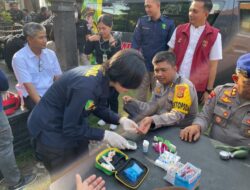 Sub Satgas Dokkes OMB Polda Bali Berikan Pelayanan Kesehatan dalam Pengamanan Pemilu 2024