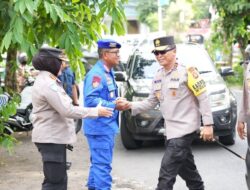 Kapolda Bali Cek Personel Pengamanan Deklarasi Cawapres di Pulau Dewata