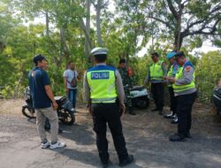 Satgas Preventif II OMB Polsek Kubu Giat Pengamanan Kampanye Di Desa Tianyar Tengah