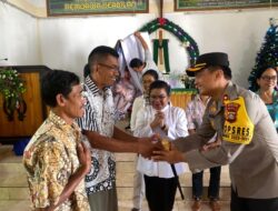 Minggu Kasih, Polres Buleleng di GKPB Bukit Zaitun Kedis Busungbiu