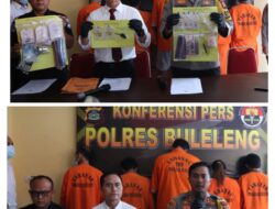 Press Release, Pengungkapan Tindak Pidana Narkoba Oleh Satuan Reserse Narkoba Polres Buleleng