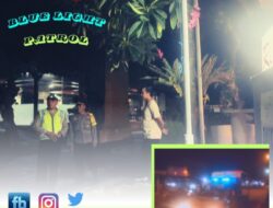 Rutinitas Menjaga Kamtibmas pada Tahapan Pemilu 2024, Personil Polsek Padangbai Laksanakan Blue Light Patrol