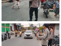 Laksanakan Gaktur Lalin di Pagi Hari Depan Pasar, Wujud Pelayanan Kepada Masyarakat