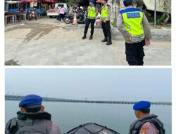 Pemilu Semakin Dekat Satgas Polairud Sampaikan Pesan Kamtibmas Di Pantai Karang