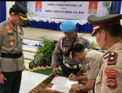 Kapolres Buleleng, Pimpin Upacara Sertijab Kapolsek Banjar