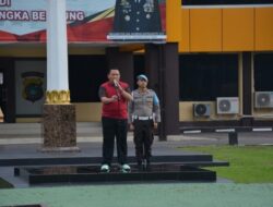 Kabid Propam Polda Bangka Belitung, Pimpan Apel Pagi
