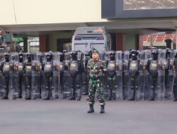 Dandim 0418/Plg Kolonel Czi Arief Hidayat.M.Han Menjadi Komandan Upacara Apel Kesiapan Kodam II /Swj Dalam Rangka Pengamanan Pemilu TA. 2024