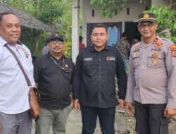 Personel Polres Lhokseumawe Lakukan Pengamanan di Sekitar Lokasi Kampanye Caleg Golkar