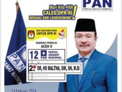 Berita Terkini: Dukungan Massif untuk DR.H.S.MALTA S.I.K S.H.MSi sebagai Calon Legislatif DPR-RI Dapil Aceh 2