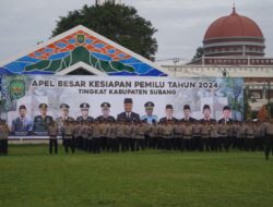 Selenggarakan Apel Besar Kesiapan Pemilu 2024, Pj. Bupati Subang Mengajak Seluruh Pihak Mendukung Suksesnya Pemilu 2024