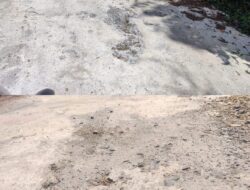 Baru Hitungan Bulan Jalan Rabat Beton Desa Kelupak Mata Sudah Rusak, Warga Kecewa