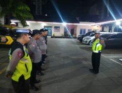 Kanit Lantas Ipda Udi Muhdi Pimpin Apel dan Patroli Antisipasi Kejahatan