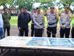 Kapolres Karangasem Pimpin (TFG) Tactical Floor Game dalam Pengamanan Sidang Perdata