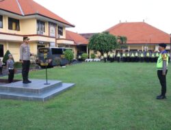 Apel Kesiapan Pergeseran Pasukan Ops Mantap Brata Agung 2023 – 2024 Tahap Pungut Suara Polres Buleleng