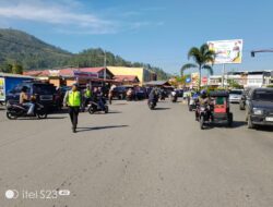 Antisipasi Kemacetan, Kasat Lantas Lakukan Rekayasa Lalu Lintas Di Pasar Daging Meugang Ramadhan