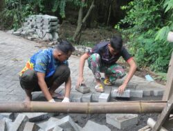 Satgas TMMD Kodim Pasuruan Hampir Rampungkan Pembangunan Jalan Paving Desa Kalipang