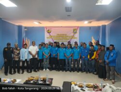 Plt Ketua DPD KNPI kota tangerang Achmad baihaqi, Lantik Pengurus DPK KNPI Periuk