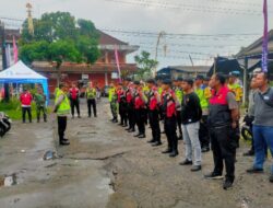 Kolaborasi Polres Tabanan dan Polsek Marga Berikan Pengamanan Konser Musik di Grebek Banjar