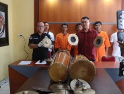 Satuan Reskrim Polres Buleleng, Ungkap Pencurian Alat-Alat Gambelan (Gong) Salah Satu Pelaku Adalah Residivis