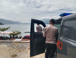 Sat Binmas Polres Aceh Tengah Lakukan Patroli Mobile, Sampaikan Himbauan Kepada Pengunjung Objek Wisata Danau Lut Tawar