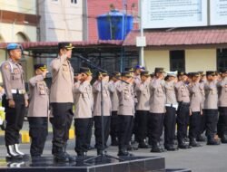 Kapolres Lhokseumawe Pimpin Apel dan Halal Bihalal Pasca Libur Lebaran