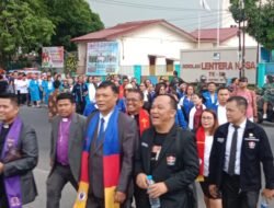 Panitia Perayaan Paskah Oikumene Sumut Gelar Prosesi Jalan Salib