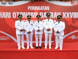 Pj Wali Kota Lhokseumawe Hadiri Peringatan Hari Otonomi Daerah di Surabaya