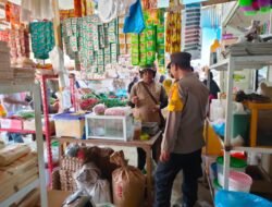 Polsek Muara : Patroli Pasar untuk Menjaga Stabilitas Harga Sembako