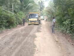 Dukung Program Ketahanan Pangan Pemerintah Gampong Matang Raya Timu bangun jalan usaha Tani sepanjang 361 meter