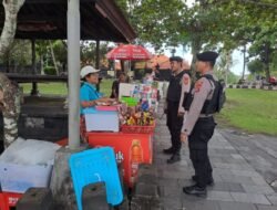Menjelang Ops Ketupat Sat Samapta Polres Tabanan Patroli Obyek Wisata Tanah Lot, Pastikan Kamtibmas Aman