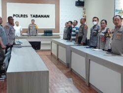 Polres Tabanan Hadiri Taklimat Akhir Audit Kinerja Itwasda Polda Bali Tahap I T.A. 2024