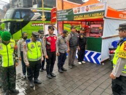 Polres Tabanan Laksanakan Kegiatan Pengamanan Jalur Mudik di Pospam dan Posyan Wilkum Tabanan 