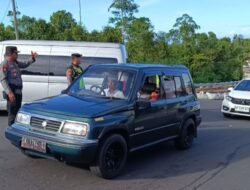 Polsek Rendang Pengamanan Pengaturan Arus Lalu Lintas Karya IBTK Pura Besakih