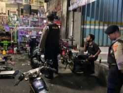 Jaga Situasi Tetap Kondusif Personil Sat Samapta Polres Tabanan Intensifkan Blue Light Patrol