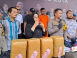 Penangkapan 42 Kilogram Ganja yang berasal dari jaringan Aceh, Oleh Satnarkoba Polresta Malang