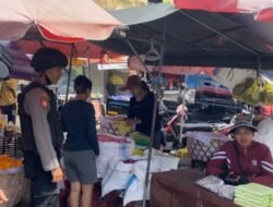 Sat Samapta Polres Tabanan Gelar Patroli Dialogis Sasar Pasar Tradisional