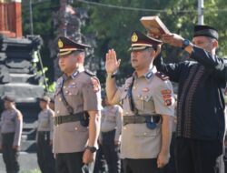 Kapolres Buleleng Pimpin Serah Terima Jabatan, di Rangkaikan Jam Pimpinan Polres Buleleng