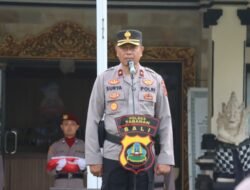 Waka Polres Tabanan Pimpin Upacara Hari Kesadaran Nasional di Rangkai dengan Konsolidasi Ops Ketupat Agung 2024 dan KRYD