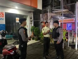 Blue Light Patrol Sat Samapta Polres Tabanan Sambangi Obyek Vital, Perbankan dan ATM 