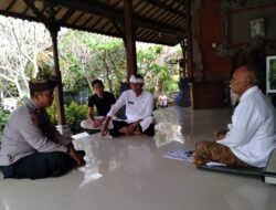 Kapolsek Kerambitan Jalin Keharmonisan Majeng Ida Pedanda Griya Keniten Manuaba Kerambitan