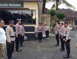 Pengecekan Ruang Tahanan Serah Terima Tugas Jaga Lama dan Jaga Baru Anggota Polsek Rendang