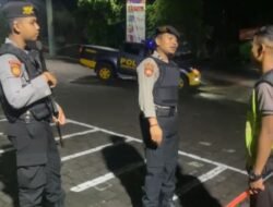 Ciptakan Kamtibmas Kondusif Sat Samapta Polres Tabanan Intensifkan Blue Light Patrol Malam Hari